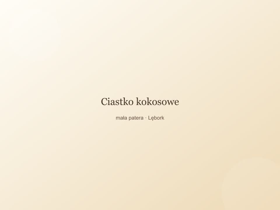 Ciastko kokosowe