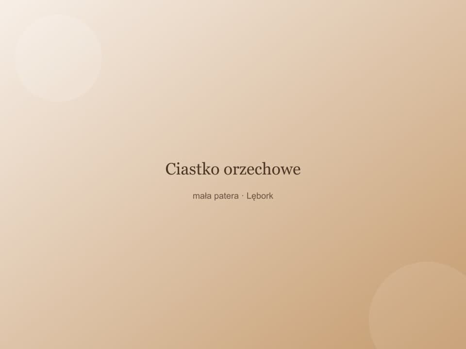 Ciastko orzechowe