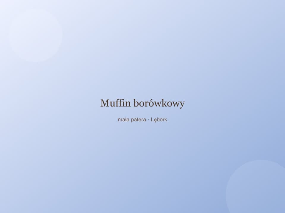 Muffin borówkowy