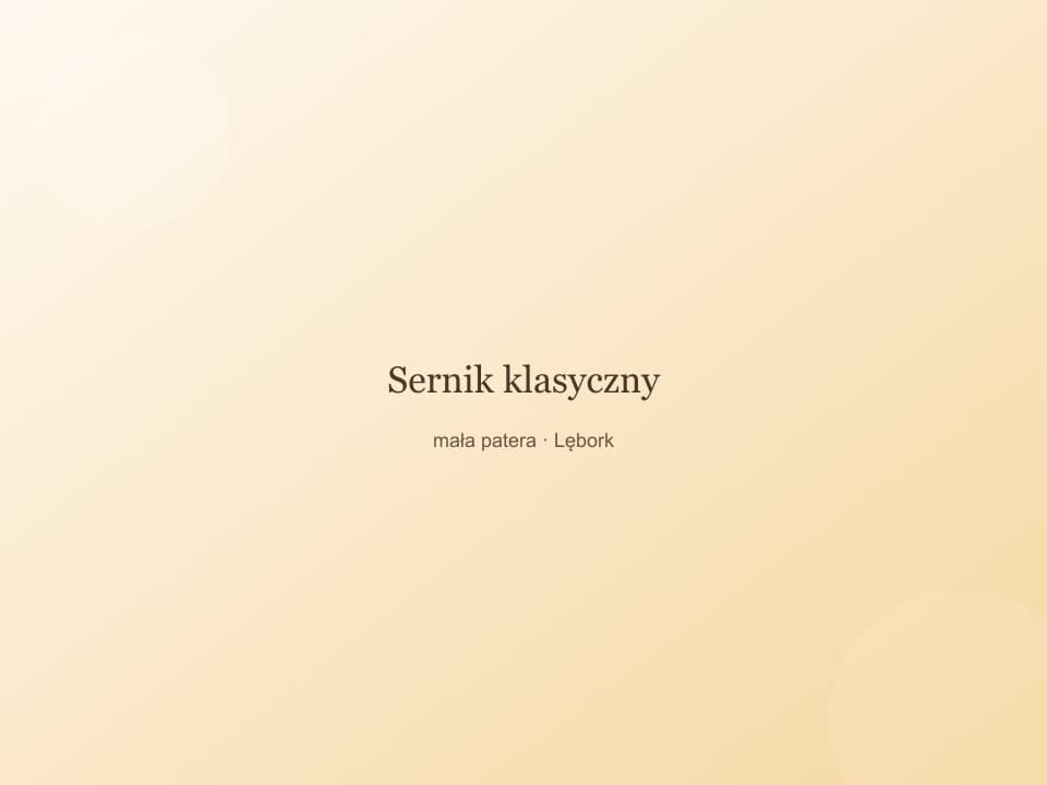 Sernik klasyczny