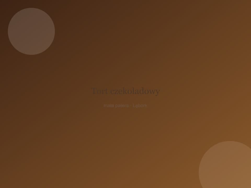 Tort czekoladowy