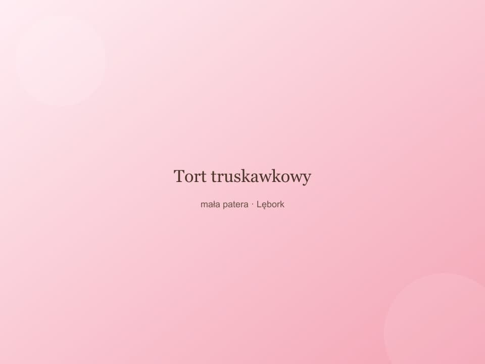 Tort truskawkowy