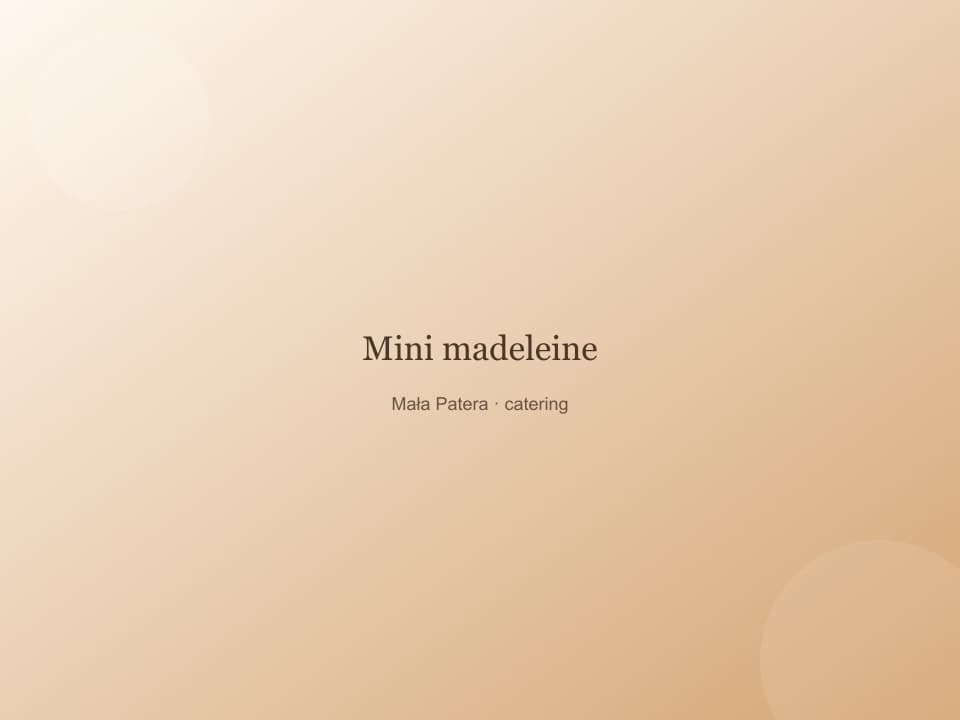 Mini madeleine